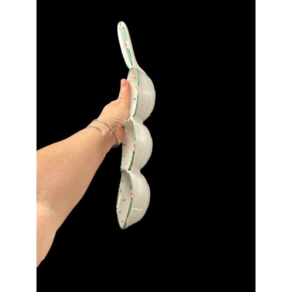 Vintage Art POTTERY Fratelli Fanciullacci Italy Divided Olive Dish Tray Handled - Picture 5 of 10